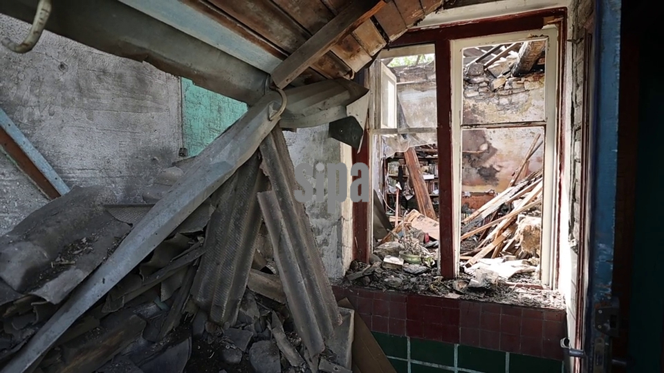 Russia: Damage from drone strike on Donetsk, Russia