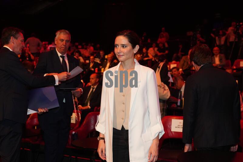 Spain: Isabel Diaz Ayuso, Jose Luis Martinez-Almeida, Attending the presentation Madring F1 Circuit in Madrid