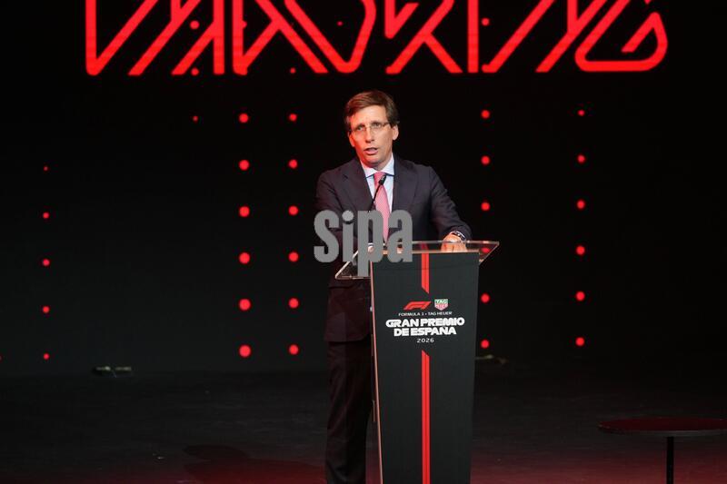 Spain: Jose Luis MArtinez Almeida attending the presentation Madring F1 Circuit in Madrid
