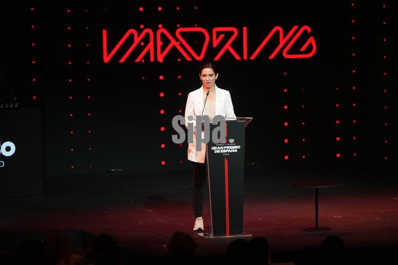 Spain: Isabel Diaz Ayuso attending the presentation Madring F1 Circuit in Madrid