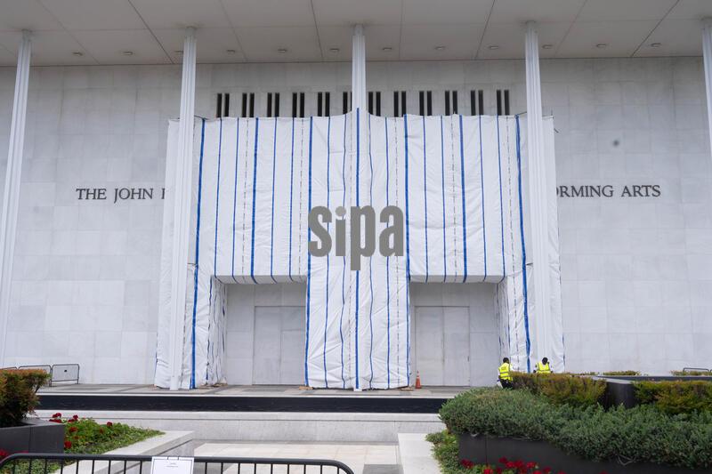 The front of the Kennedy Center for the Performing Arts