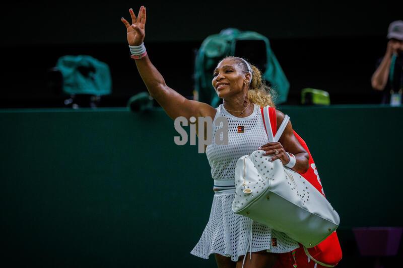 Serena Williams (USA) during a Round One match against Maya Joint (AUS) at The Wimbledon Championship at The All England Lawn Tennis & Croquet Club, London on June 30, 2026.
Photo by Patrick Hamilton/Sipa USA