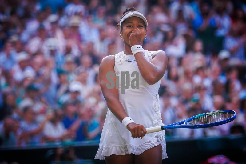 Naimi Osaka (JPN) during a 4th round match against Aryna Sabalenka at The Wimbledon Championship at The All England Lawn Tennis & Croquet Club, London on July 5, 2026.
Photo by Patrick Hamilton/Sipa USA