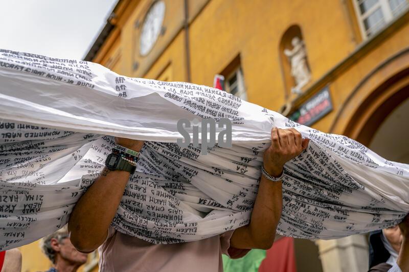 Gaza Shroud Marches Through Cesena