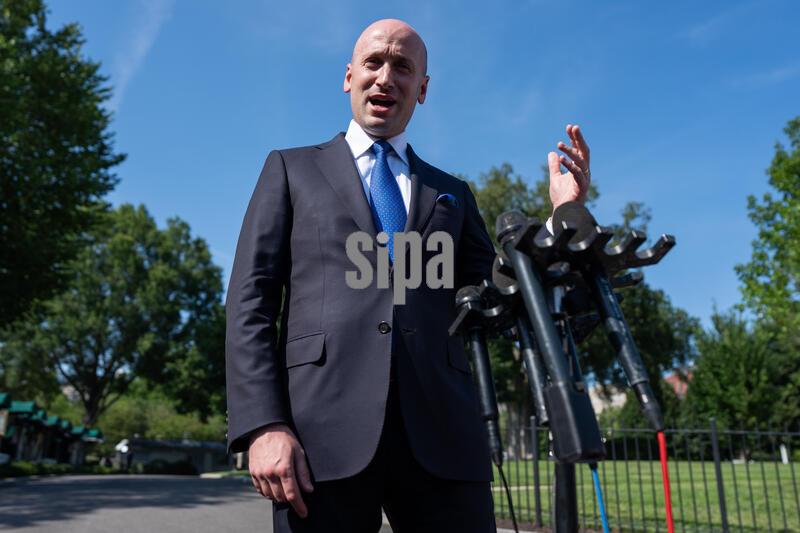 Stephen Miller Speaks To Press Outside White House