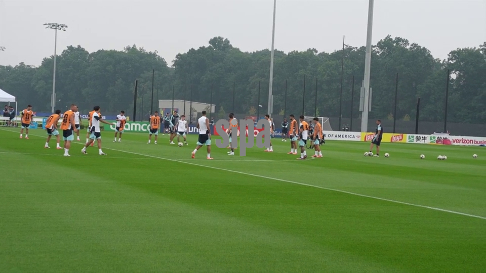 Training session by Argentinian team
