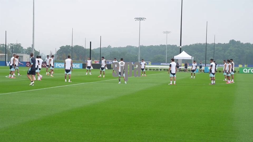 Training session by Argentinian team