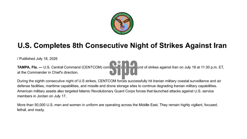 D.C.: U.S. completes another round of strikes against Iran, over 50,000 U.S. troops in Mideast remain vigilant