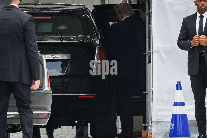 DC: President Trump Attends Funeral Service for Senator Lindsey Graham