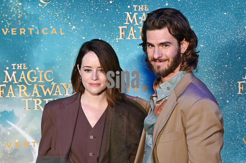 Claire Foy, Andrew Garfield attending the Special Screening of The Magic Faraway Tree held at Regal Union Square, New York, NY, July 29, 2026. (Photo by Efren Landaos/Sipa USA)