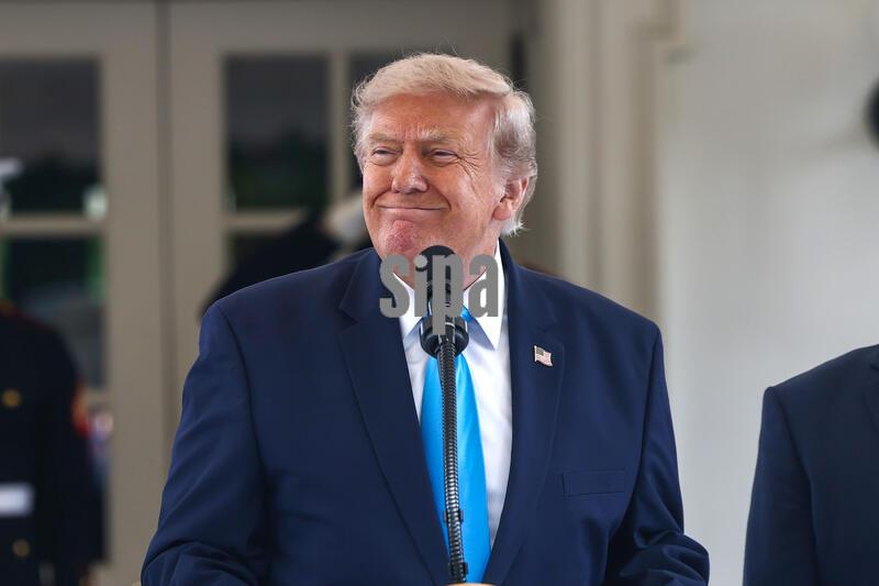 US President Donald Trump announces a program to allow veterans to expedite a career in commercial trucking outside the White House in Washington, DC, USA, 30 July 2026. Known as the Freedom Haulers program, the initiative would allow any US veteran who drove heavy equipment to be automatically eligible for a commercial trucking license.