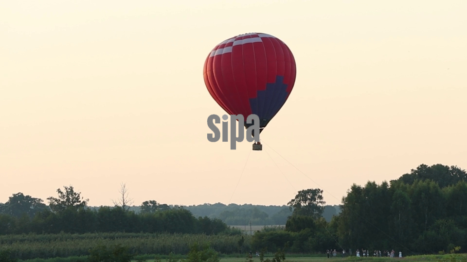 Russia: Hot air balloon over Russia's Kaliningrad Region