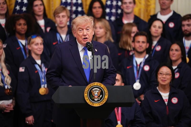 Trump Participates in a Team USA Reception