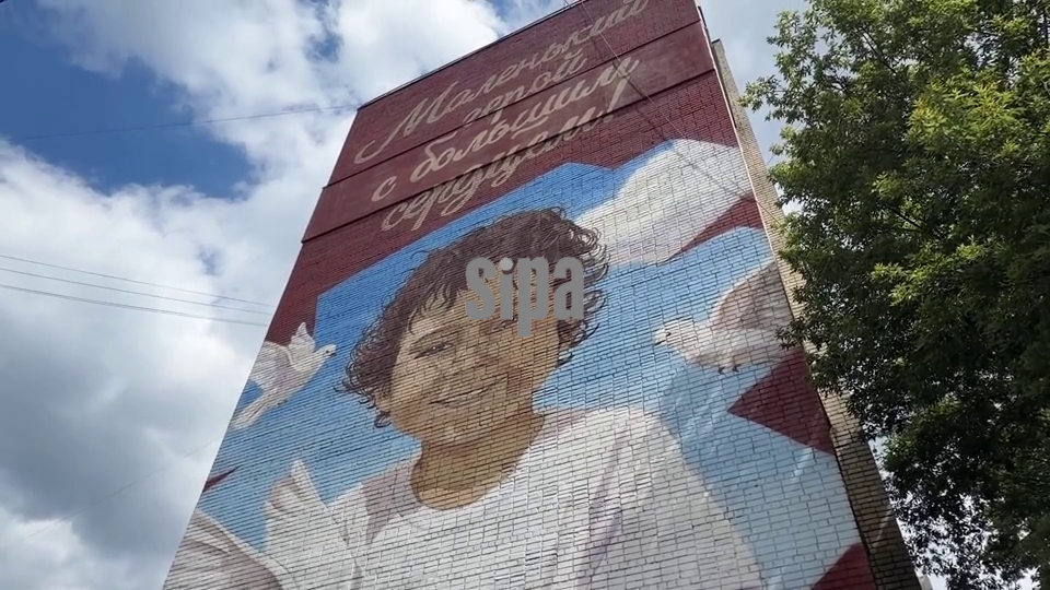 Russia: Mural unveiled in Kursk commemorating children killed in Ukrainian attacks