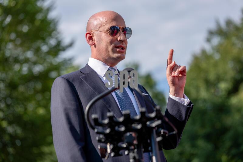 DC: Stephen Miller Speaks to Media Outside White House 