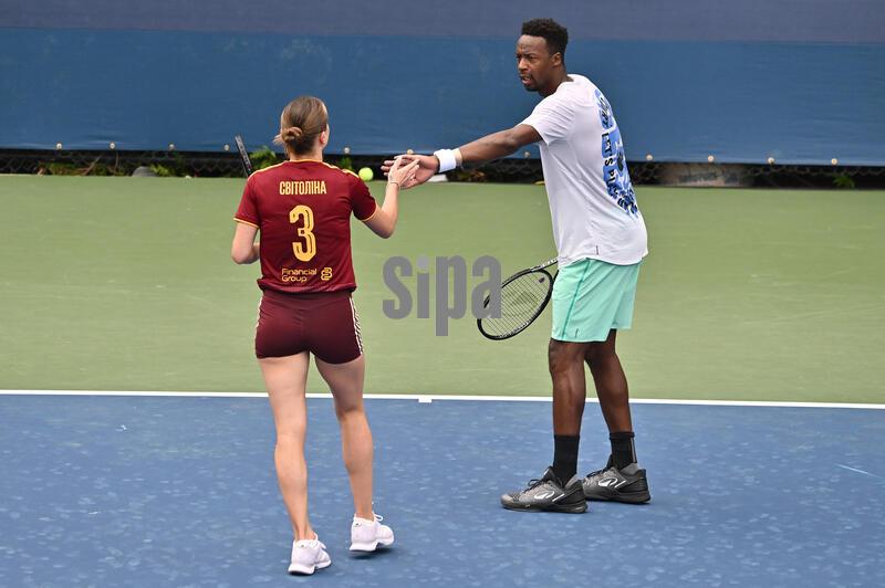 NY: Gael Monfils On Practice Court At 2026 US Open Tennis Championship