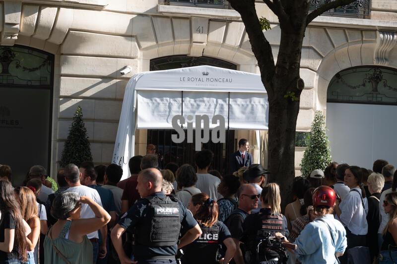 France: Céline Dion in Paris.
