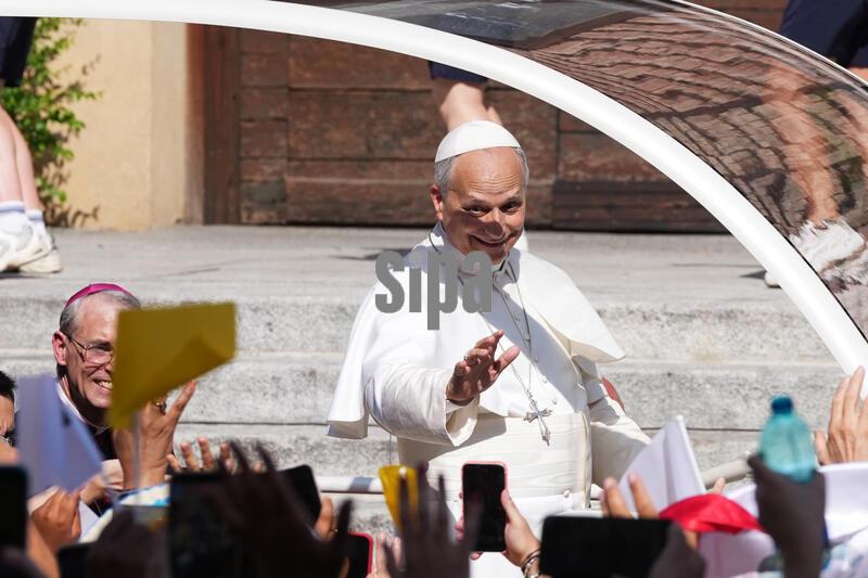 Italy: Pope Leo XIV Visits Pavia Cathedral