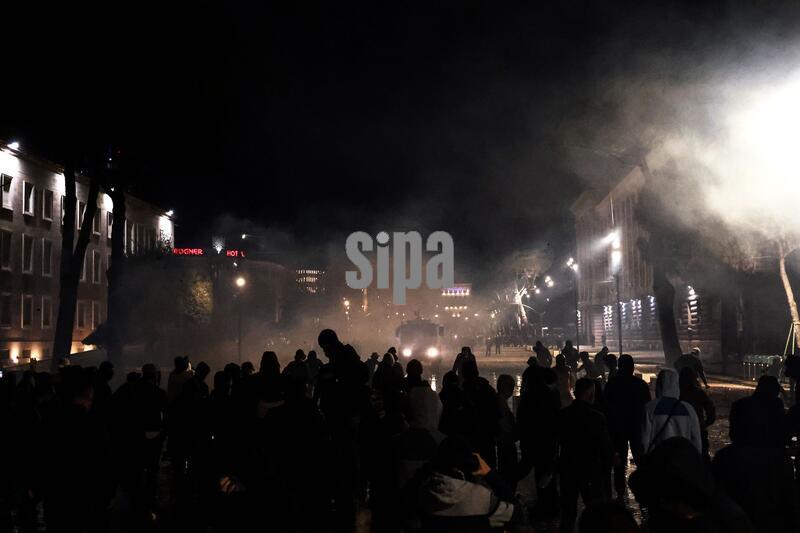 Clashes Continue Near Albanian Premier Office