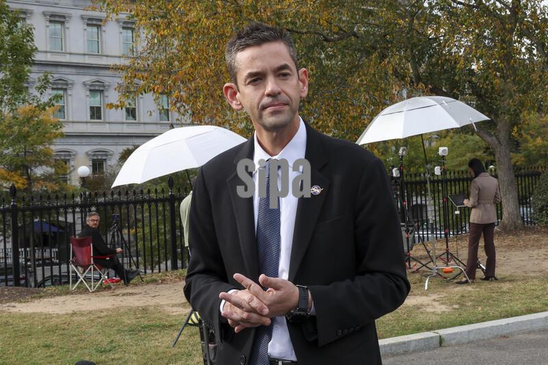 NASA Administrator Jared Isaacman speaks with the news media at the WHite House
