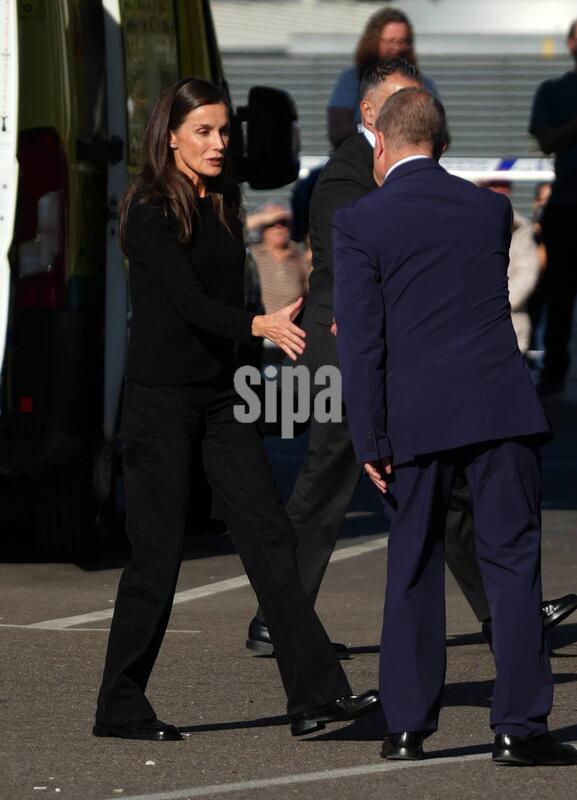 Spain: Spanish King Felipe VI and Letizia during a visit to Universitario Hospital on after Railway Accident in Toledo