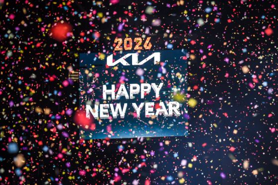 A view of the New Year's Eve view screen during the Times Square New Year's Eve 2026 Celebration in New York, NY on December 31, 2025.